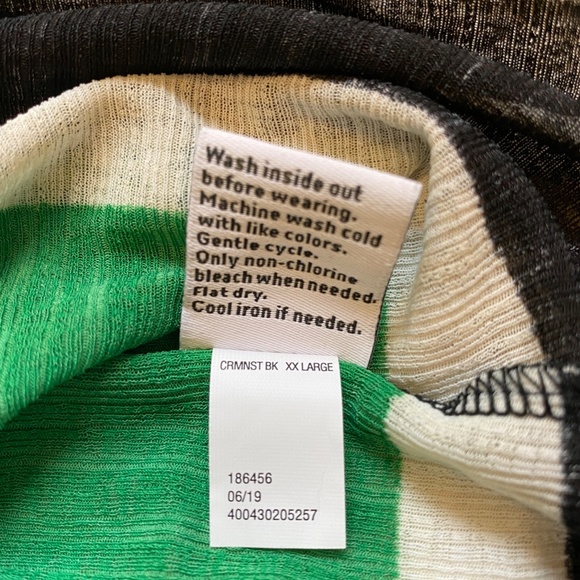 NEW Nine West Multi-Color Stripe Blouse Top XXL - Picture 8 of 10